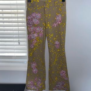 Custom Jeweled Pinstripe Pants